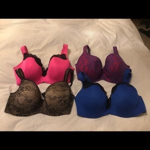 Bundle of 4 Cacique Bras from Lane Bryant